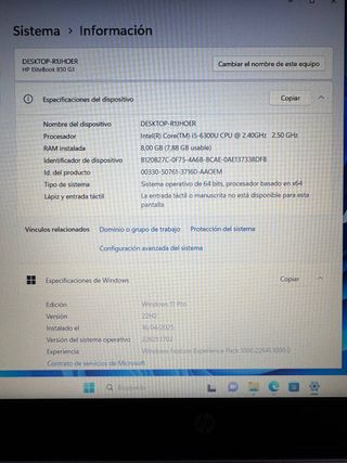 Ordenador portátil HP Elitebook i5