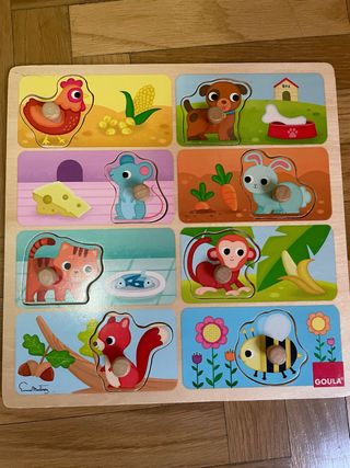 Puzzle de madera Goula animales