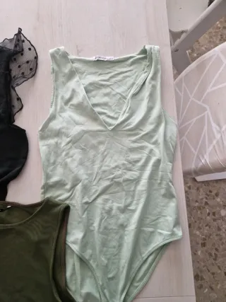 Lote 3 tops bodies blusas mujer Stradivarius Tal.M