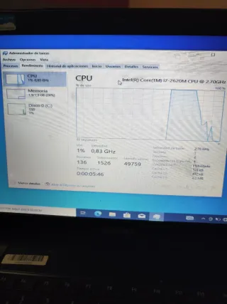 Portátil Toshiba i7