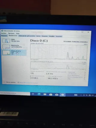 Portátil Toshiba i7