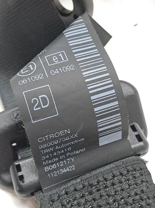 CINTURON SEGURIDAD TRASERO DERECHO CITROEN C4 CACTUS