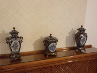 Juego 3 Jarrones de cerámica Decorativos