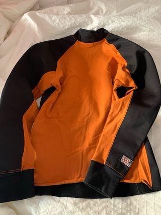 Cortavientos Mujer Negro y Naranja