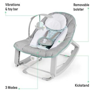 Hamaca Mecedora Ingenuity Bebé Gris Elefante