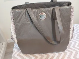 Bolso Tous marron Grande estilo serpiente