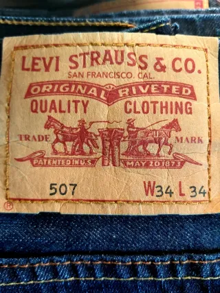 Pantalón Levi's 507 W34 L34 Azul