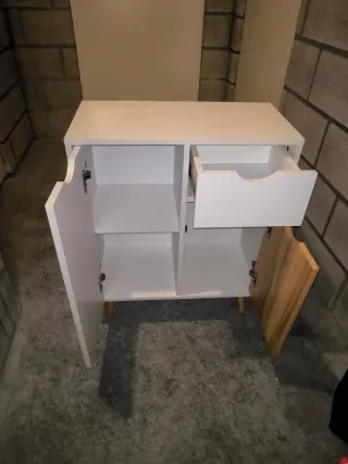 Mobile soggiorno bianco e legno