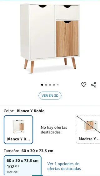 Mobile soggiorno bianco e legno