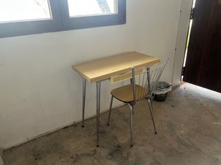 Mesa y 2 sillas retro cocina - plegable