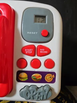 Microondas Juguete Luz Sonido Base Giratoria