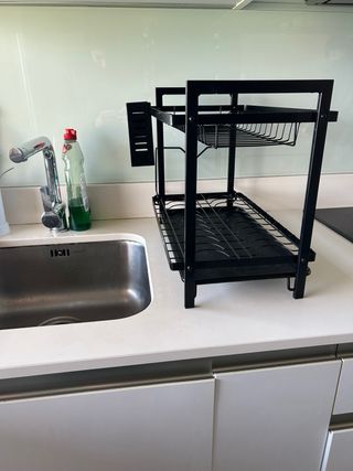 Escurreplatos de cocina negro