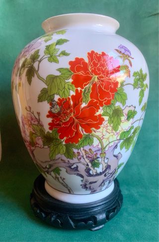 JARRÓN CHINO DE PORCELANA