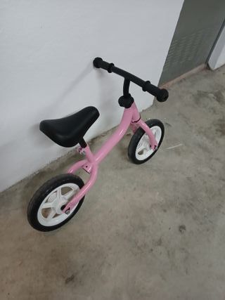 Bicicleta sin pedales HOMCOM rosa