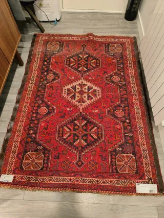 Alfombra Lana Roja Hecha en Irán