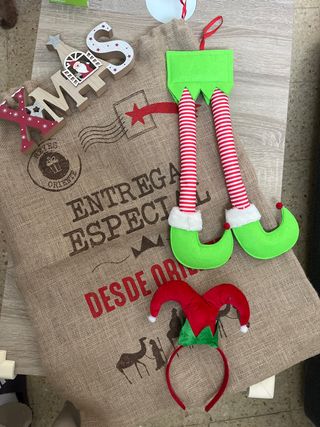 Pack adornos Navidad: Elfo, Reyes Magos, XMAS