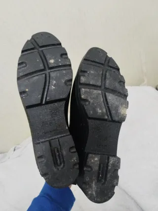 Botas de agua negras charol