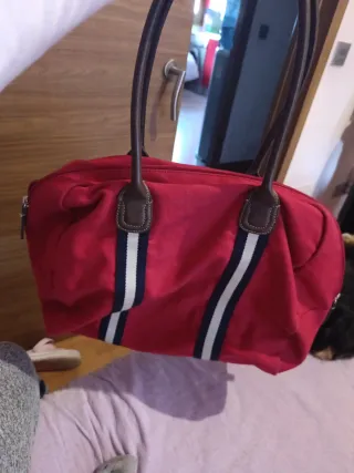 Bolso de viaje Tommy Hilfiger rojo