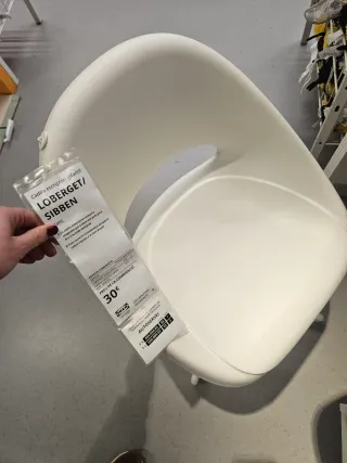 Silla infantil IKEA blanca