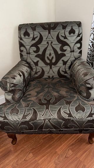 Sofá individual estampado