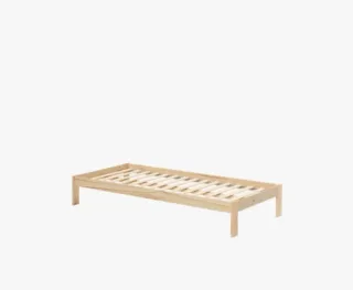 Somier madera 105cm Muebles LUFE + colchón