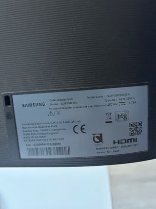 Monitor Samsung S27F350FHU nero 27" LED