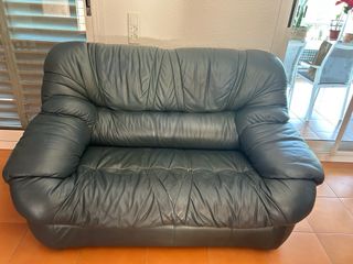 Sofá de 2 plazas de piel