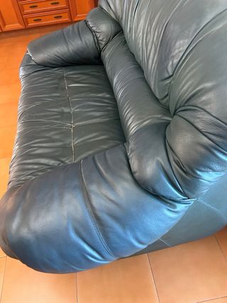 Sofá de 2 plazas de piel