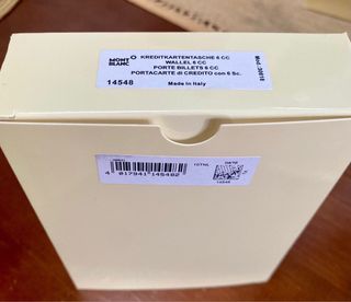 Billetera Montblanc Negra Piel