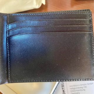 Billetera Montblanc Negra Piel