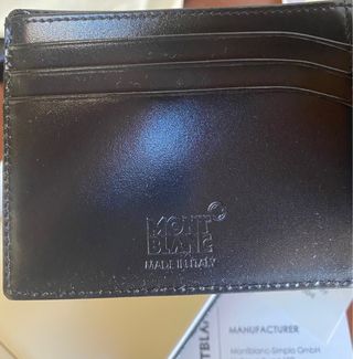 Billetera Montblanc Negra Piel