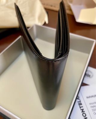 Billetera Montblanc Negra Piel