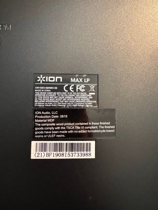 Giradischi ION Max LP con altoparlanti