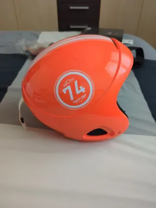 Casco Esquí Infantil Naranja