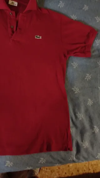 Camiseta Lacoste Roja Talla 5 (48-50)