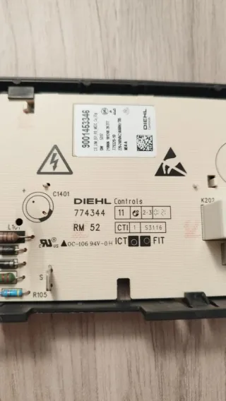 Placa electrónica conmutador horno