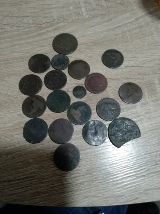 Lote de monedas antiguas