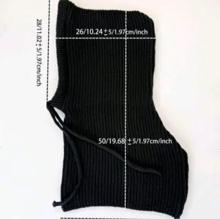 Gorro pasamontañas negro mujer