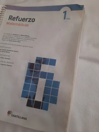 CUADERNO REFUERZO MATEMATICAS 1 ESO