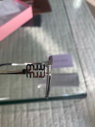 Gafas Miu Miu Metálicas Plateadas