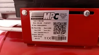 Compresor de aire MPC 25L HP 2
