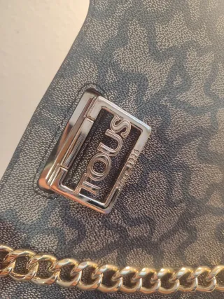 Bolso Tous Negro y Dorado