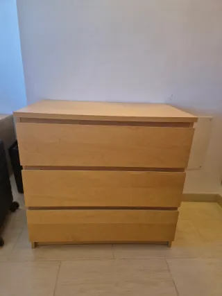Cómoda y 2 Mesitas Ikea Abedul