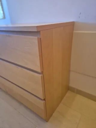 Cómoda y 2 Mesitas Ikea Abedul