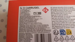 Set 3 Carruseles Madera Adorno