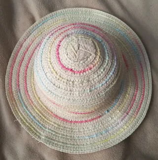 Sombrero de paja niña multicolor