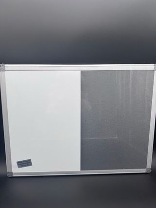 Pizarra Blanca Magnética 2 en 1 con Corcho 60x45