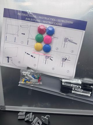 Pizarra Blanca Magnética 2 en 1 con Corcho 60x45