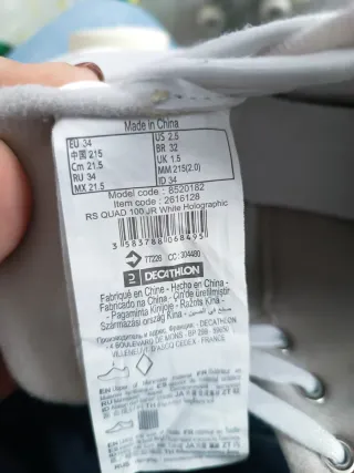 Patines niña Decathlon Blancos Talla 34