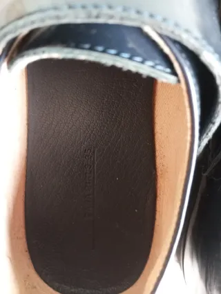 Zapatos de piel charol azul